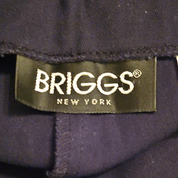 Briggs New York Black Straight Leg Capri -Floral embroidery - Picture 8 of 9